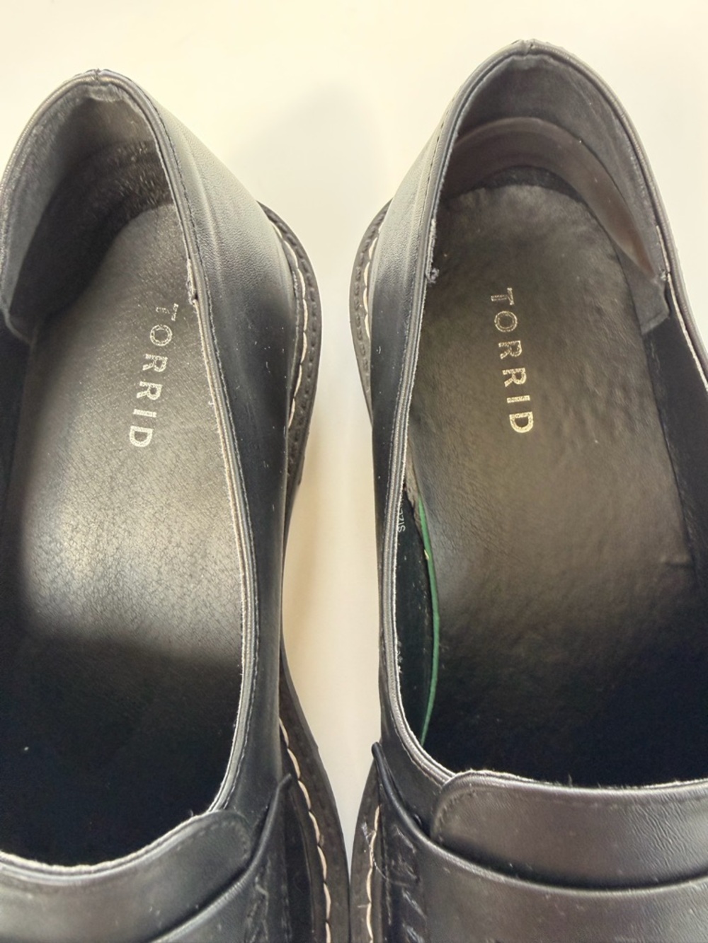 torrid Wide Black Lug Sole Penny Loafers - Picture 2 of 5